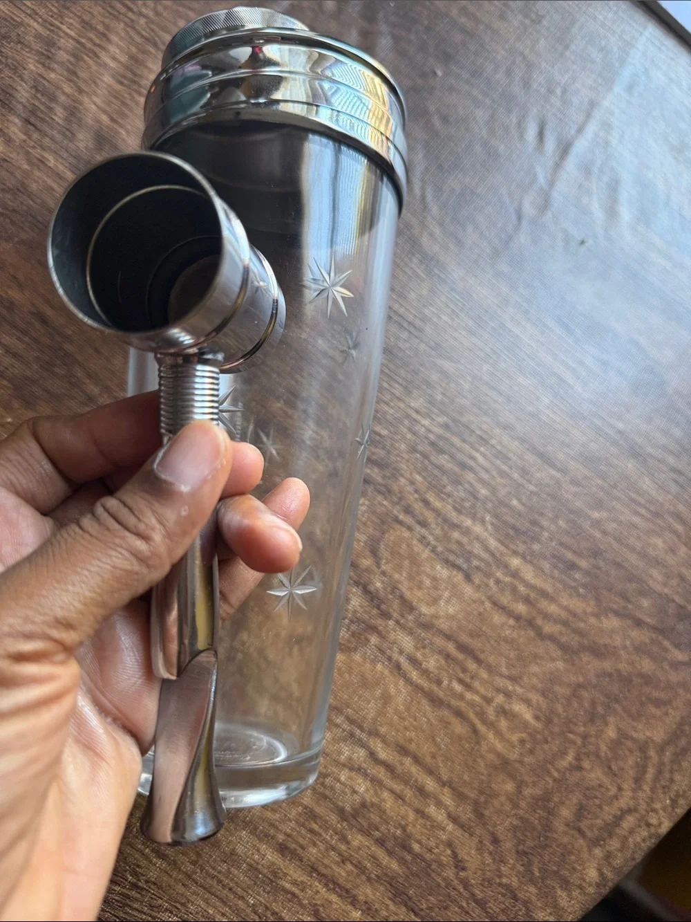 Chase USA Vintage Cocktail Mixer & Stainless Steel Jigger Set | Mid-Century